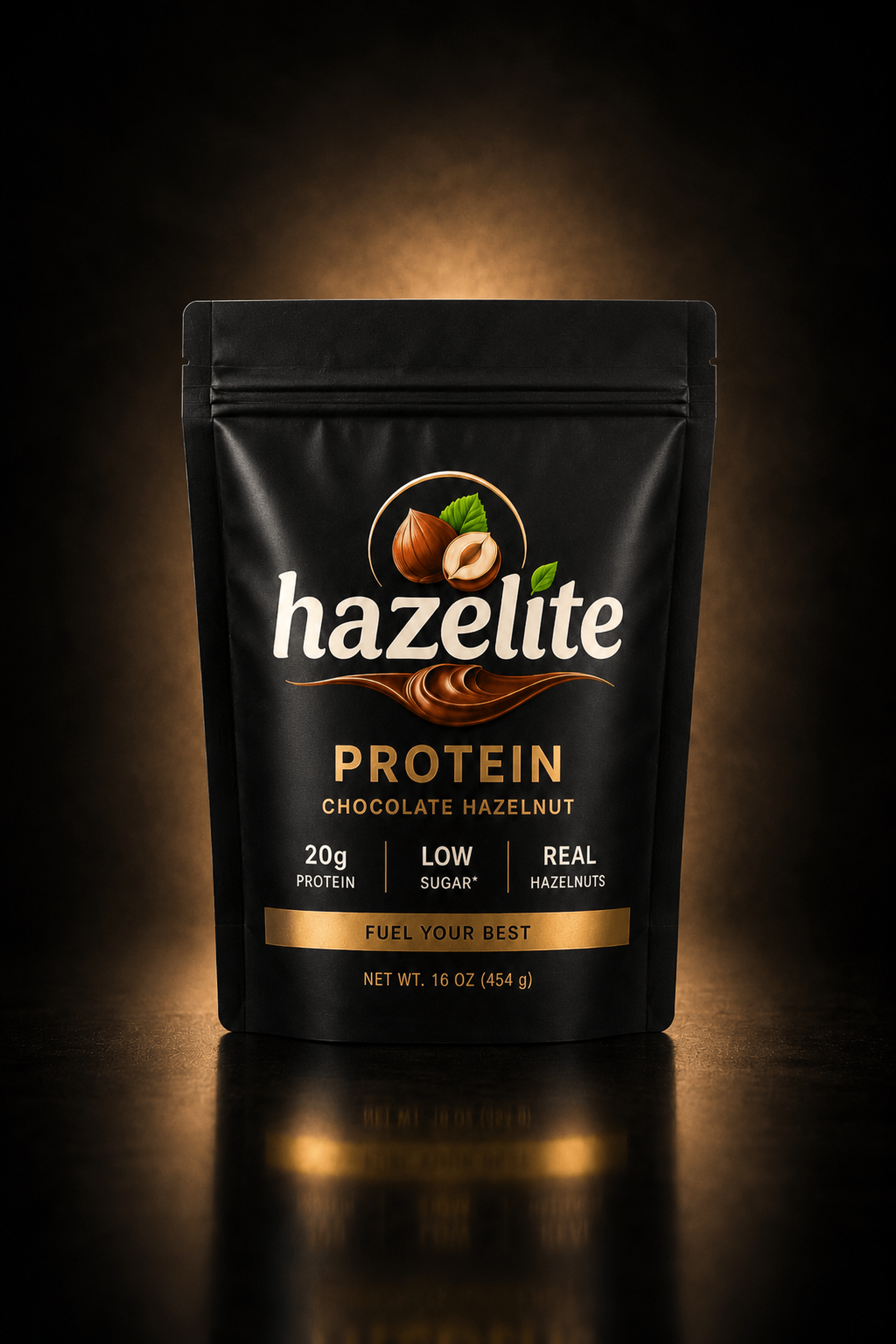 Hazelite chocolate-hazelnut cocoa powder with protein